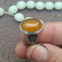 انگوشتر قدیمی نقره اصل|کلکسیون اشیاء عتیقه|قم, نخودی|دیوار