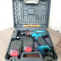 دریل شارژی سه حالته چکشی دار 28 پارچه ماکیتا