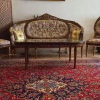 حراج مبلمان کلاسیک استیل فرحی چوب گردو 9نفره