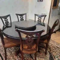 میز نهار خوری شش نفره گردان برند اسپینود|میز و صندلی غذاخوری|محمدشهر, شهرک پیام (مهرالبرز)|دیوار