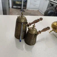 قهوه جوش برنجی دسته چوبی|سماور، چای‌ساز، قهوه‌ساز|تهران, اتابک|دیوار