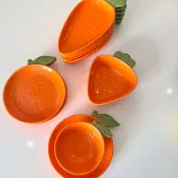 ظرف سرو طرح میوه سرامیکی ( نو)