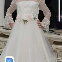 لباس عروس دخترانه نونو فقط یک بار پوشیده شده ب