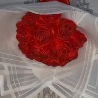 گل رز  روبانی تخفیف ویژه|گل مصنوعی|اهر, |دیوار