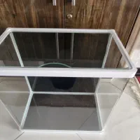 اکواریوم لبه خم .درب شیشه ای