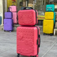 چمدان دوتکه Hello kitty نشکن