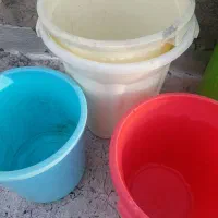 سطل پلاستکی جنس محکم|ظروف نگهدارنده، پلاستیکی، یک‌بارمصرف|بیرجند, |دیوار