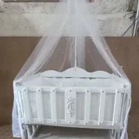 تخت کنار مادر مدل درنا- دارای کشو و سرویس خواب|تخت و صندلی بچه|چابهار, |دیوار