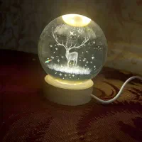 گوی کریستالی طرح گوزن