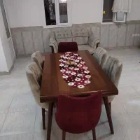 فروش میز ناهار خوری ۶نفره تمیز و نو جنس میز چوب