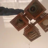 لوستر چهار شاخه|لوستر و چراغ آویز|اصفهان, خانه اصفهان|دیوار