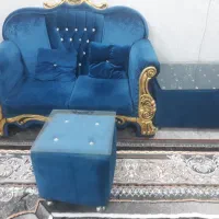 فروش یک دست مبل مخمل تمیز ۶ نفره