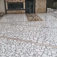 اجرای تخصصی سنگ لاشه محوطه و پارکینگ