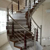 نرده استیل و شیشه ای