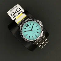 ساعت مردانه موتور ژاپن نقره ای صفحه تیفانی