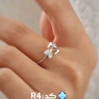 انگشتر پروانه نقره