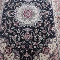 فرش ۶ متری سورمه ای یک جفت