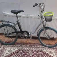 دوچرخه ۲۰ یا ۲۲ تاشو ژاپنی کلکسیونی همراه با تلمبه