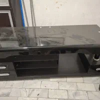 زیر تلویزیون شیشه ای درحد
