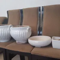 گلدان سفالی سالم ۴ عدد