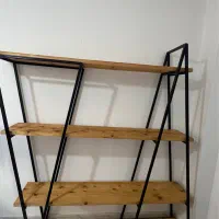 شلف ایستاده اهنی چوبی|کتابخانه، شلف، قفسههای دیواری|لنگرود, |دیوار