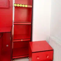 تخت و میز کامپیوتر و....|تخت و سرویس خواب|اهر, |دیوار