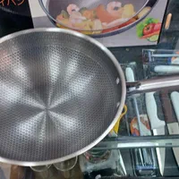 تابه وک استیل سایز ۳۲ وارداتی|ظروف پخت‌وپز|کرج, مصباح|دیوار