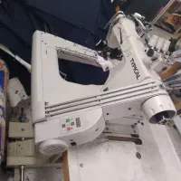 چرخ خیاطی صنعتی ۳سوزنه کابویی مادگی خطی چشمی دکمه