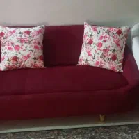 مبل راحتی پنج نفره همراه با پایه های ورق طلا|مبلمان خانگی و میز عسلی|تهران, صد دستگاه|دیوار