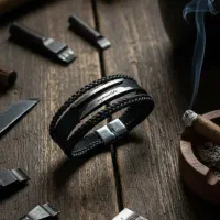 دستبند های شیک و خاص با حک رایگان ،دستبند چرم|بدلیجات|مشهد, هفت تیر (نه دره)|دیوار