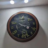 ساعت دیواری چوبی قطر ۷۰ سانت