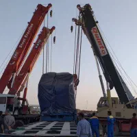 جرثقیل تریلی سبک سنگین سهیله هشتگرد نظرآباد