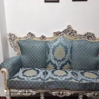 مبل ابی سلطنتی|مبلمان خانگی و میز عسلی|شیراز, فخرآباد (دروازه کازرون)|دیوار