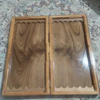 تخته نرد چوبی وزن سنگین صفحه شطرنج رزین کاری شده