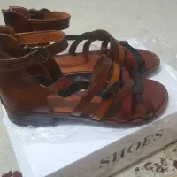 صندل چرم دخترانه سایز ۳۷|کیف، کفش، کمربند|کهریزک, |دیوار