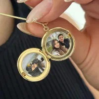 گردنبند لاکت آویز عکس و مو رزینی