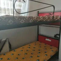 تخت وخواب دو طبقه فلز وچوب