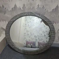 آینه گرد قاب طوسی