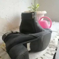 بوت مشکی سایز 36|کیف، کفش، کمربند|شیراز, شیشهگری|دیوار