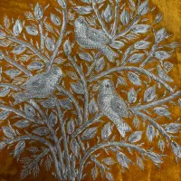 رویه کوسن سرمه دوزی|صنایع دستی و سایر لوازم تزئینی|تهران, باغ فیض|دیوار