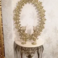 آینه و شمعدان  برنزی( قابل معاوضه )
