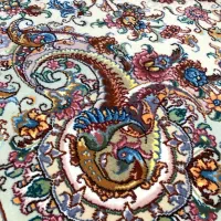 (فرش فرزین)جفت۶متری خطیبی جدید(سیمرغ)رج۳۰نخ مرینوس|فرش|تبریز, |دیوار