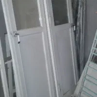 درب سرویس آلومینیومی وچوبی