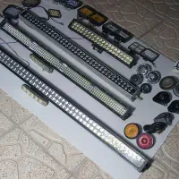 پرژکتور  و بوق و باتری موتور