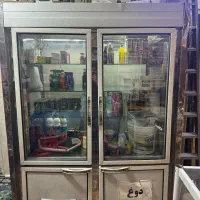یخچال دو در دو طرف شیشه