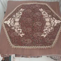 رومیزی و قاب ملیله کار دست|پرده، رانر، رومیزی|خمینی‌شهر, |دیوار