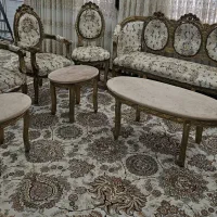 مبلمان سلطنتی ۹نفره|مبلمان خانگی و میز عسلی|خرمدره, |دیوار