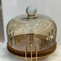 ظرف کاپ کیک چوب و شیشه شامپاینی|ظروف سرو و پذیرایی|نورآباد, |دیوار