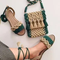 کیف و کفش مکرومه