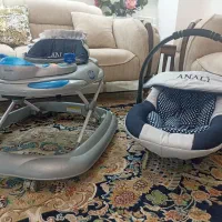 فروش ست کالسکه کریر روروئک و صندلی غذا خوری کودک|کالسکه و لوازم جانبی|خرمآباد, |دیوار